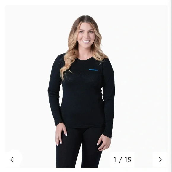 Woolove Women's 100% Merino Wool Base Layer Long  Sleeve Crew Neck Shirt 190 GSM - Picture 1 of 9